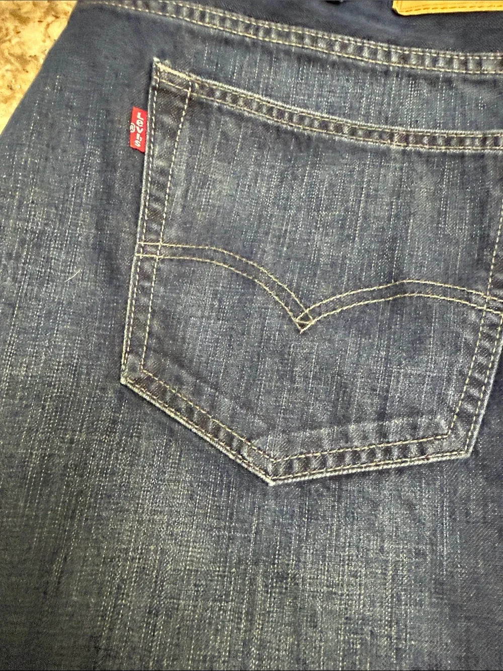 Levi's Men's Dark Blue Straight Jeans
